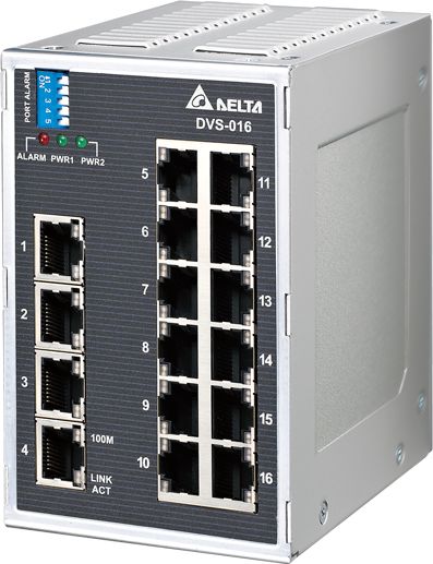 Delta Electronics Unmanaged 16 Port Ethernet Switch