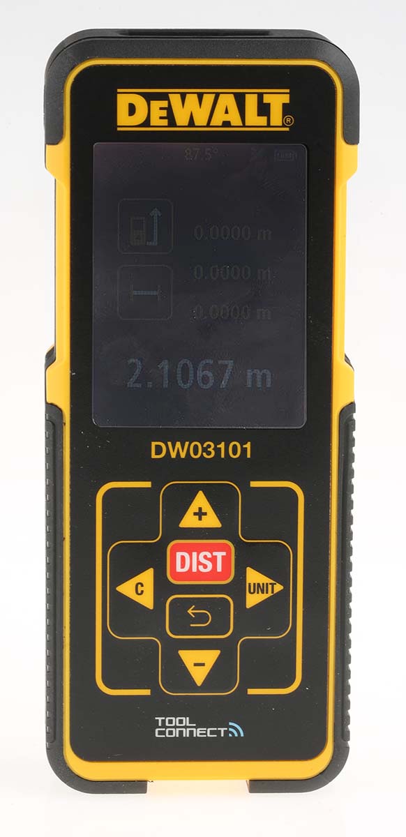 dw03101-xj DeWALT DW03101-XJ Laser Measure, 10 to 100 m Range, ±1 mm/m Accuracy