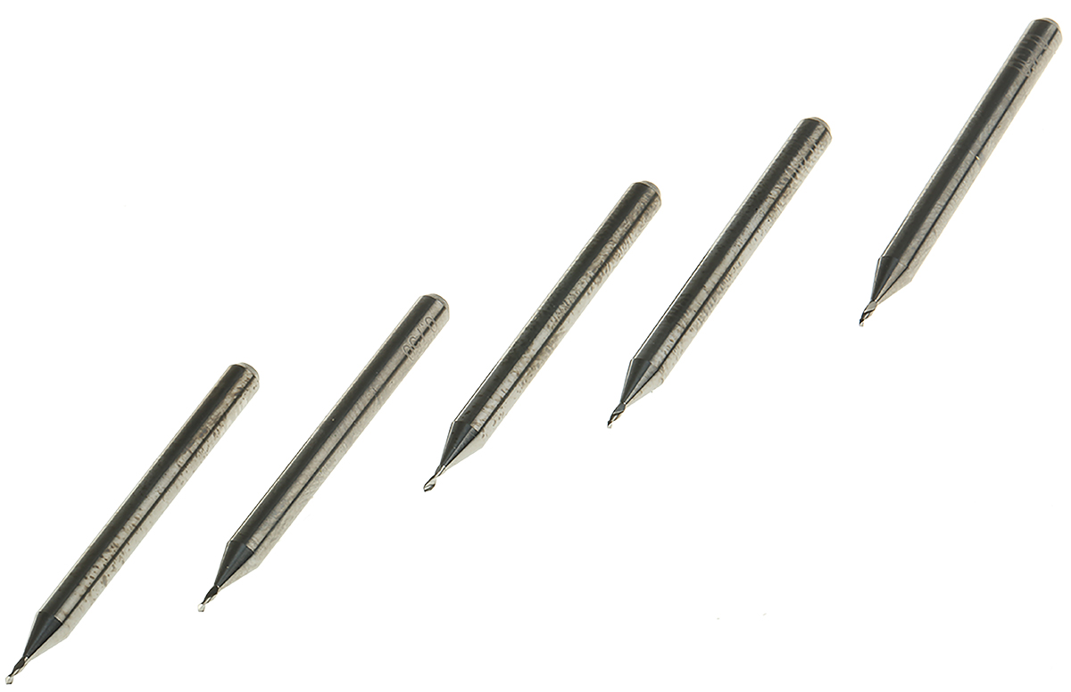 CIF Accurate Milling Drilling Bit, 0.1 mm Cutter, Carbide, 3.17mm Shank