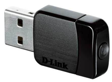 D-Link AC600 USB 2.0 WiFi Adapter, 433Mbps Data Rate