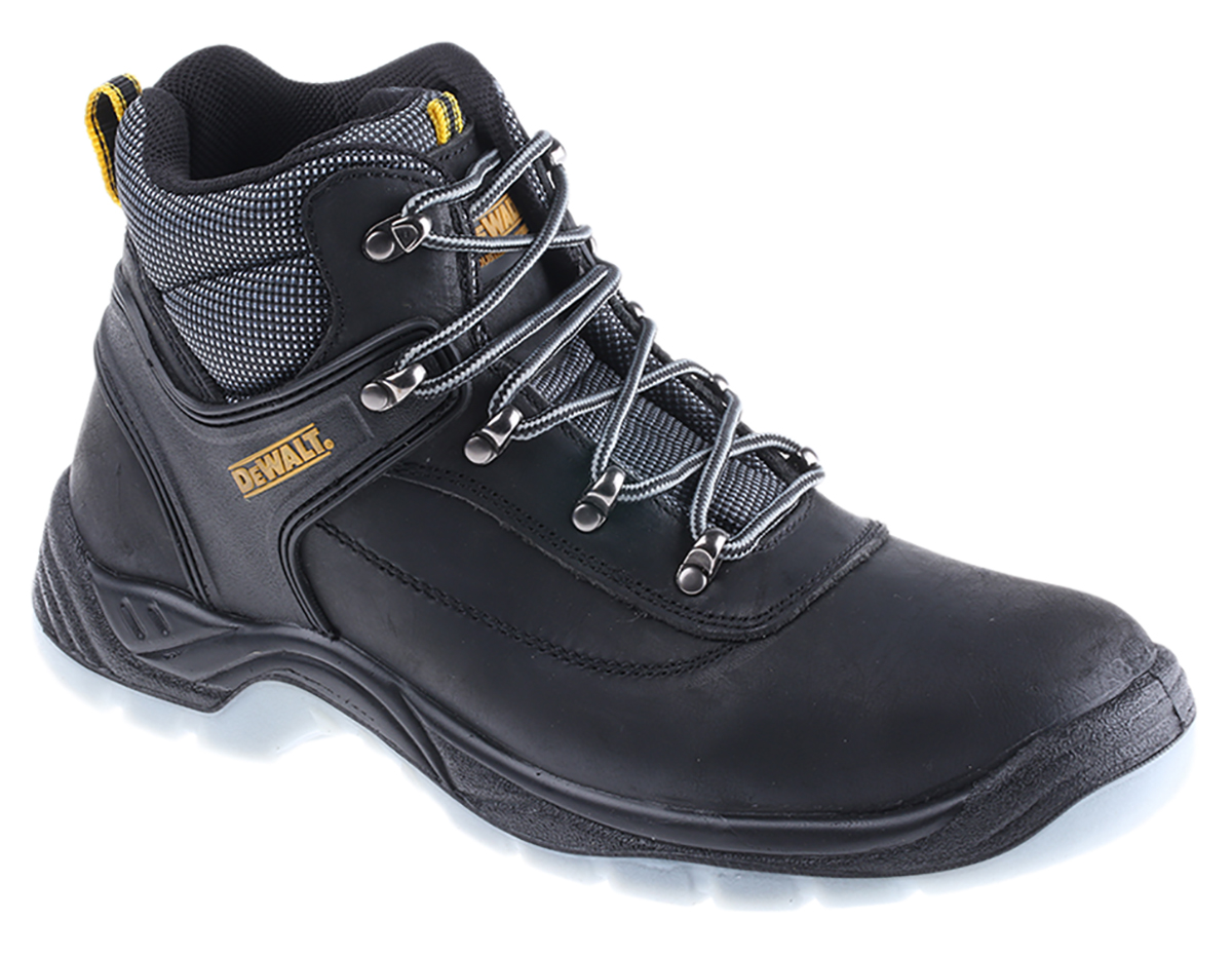 DeWALT Laser White, Black Stainless Steel Toe Capped Men's Safety Boots 11, EU 45 EN ISO 20345:2011