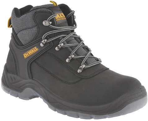 DeWALT Laser White, Black Stainless Steel Toe Capped Men's Safety Boots 12, EU 46 EN ISO 20345:2011