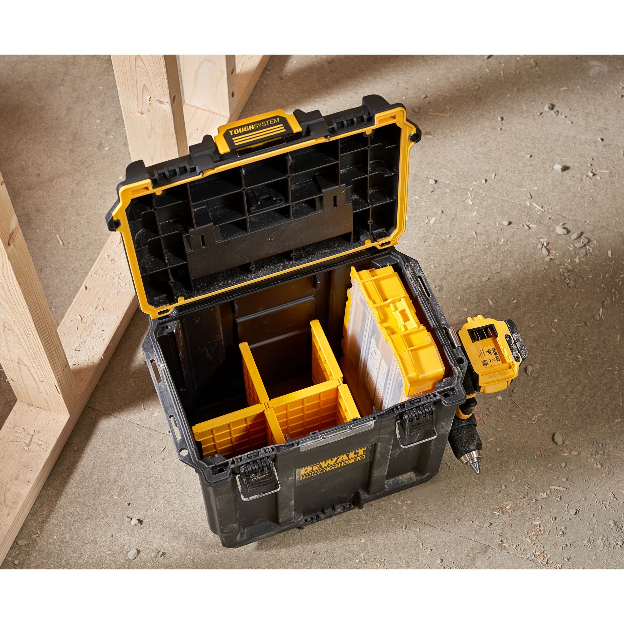 dwst08035-1 DeWALT 1 Drawer Plastic Tool Box 375 mm 365 mm 390mm