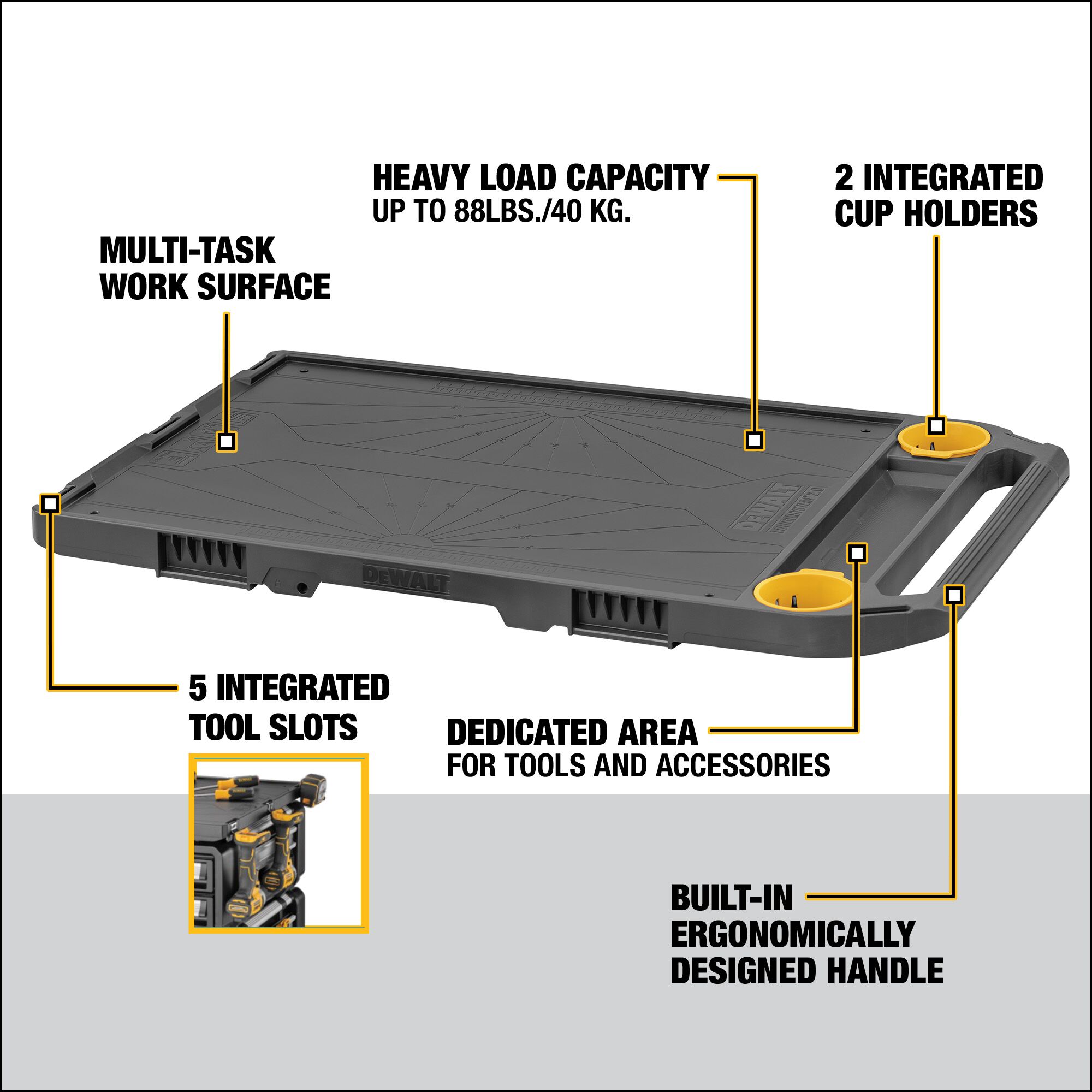 dwst08550-1 DeWALT 21.15 in x 33.85 in x 2 in Multi-task worktop Worktop