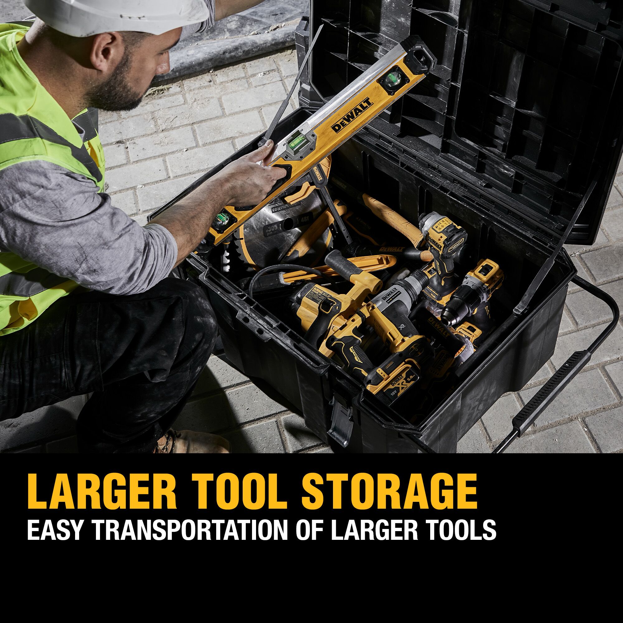 dwst17871-1 DeWALT Wheeled Tool Chest, Polypropylene