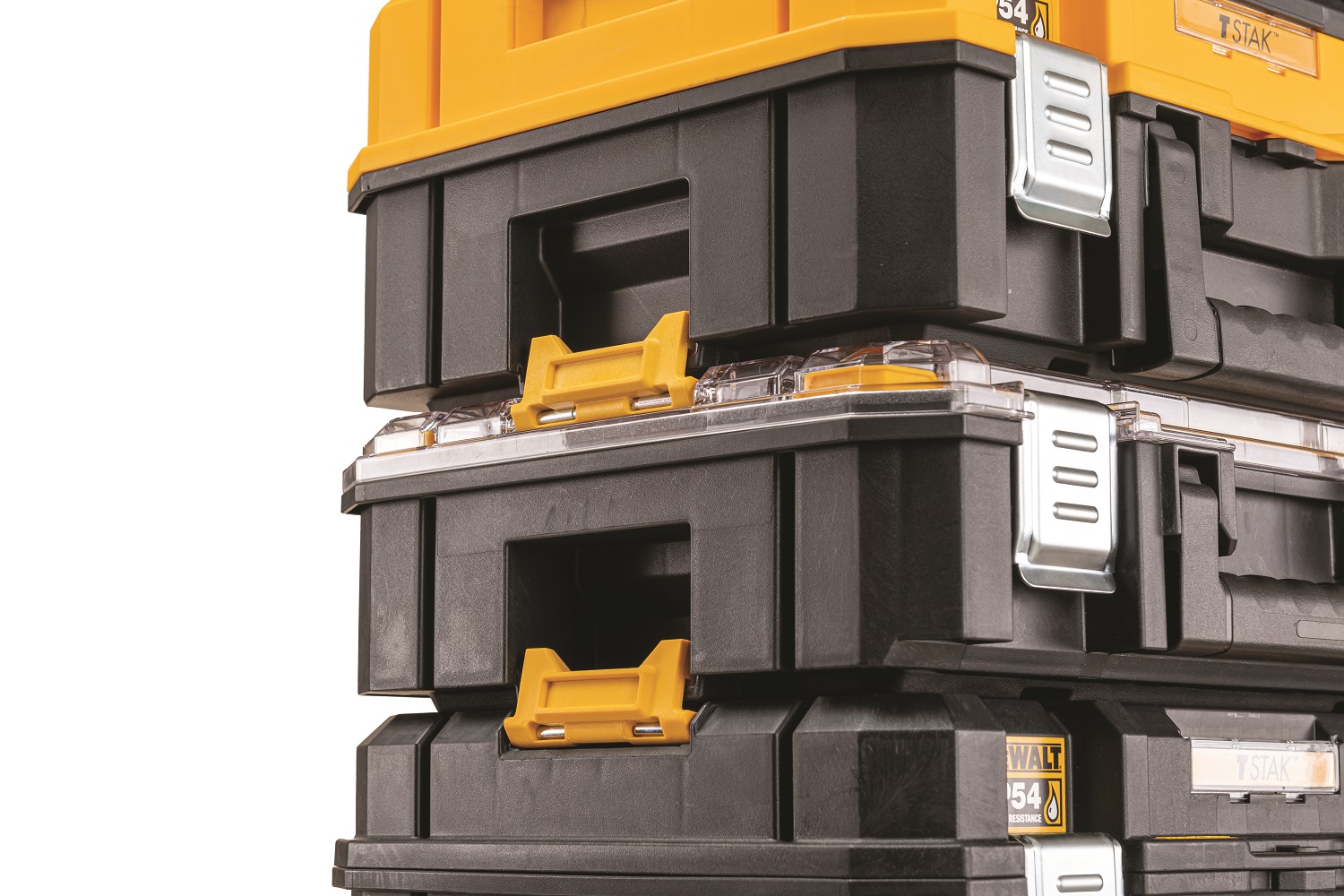 dwst82968-1 DeWALT 10 Cell Yellow Polycarbonate Adjustable Compartments Compartment Box, 119 mm x 440mm x 332 mm