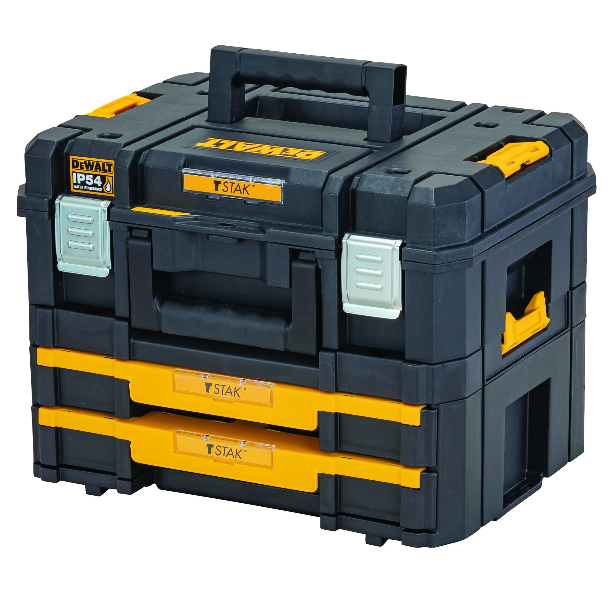 DeWALT 2 Drawer Plastic Tool Box 337 mm 440 mm 440mm