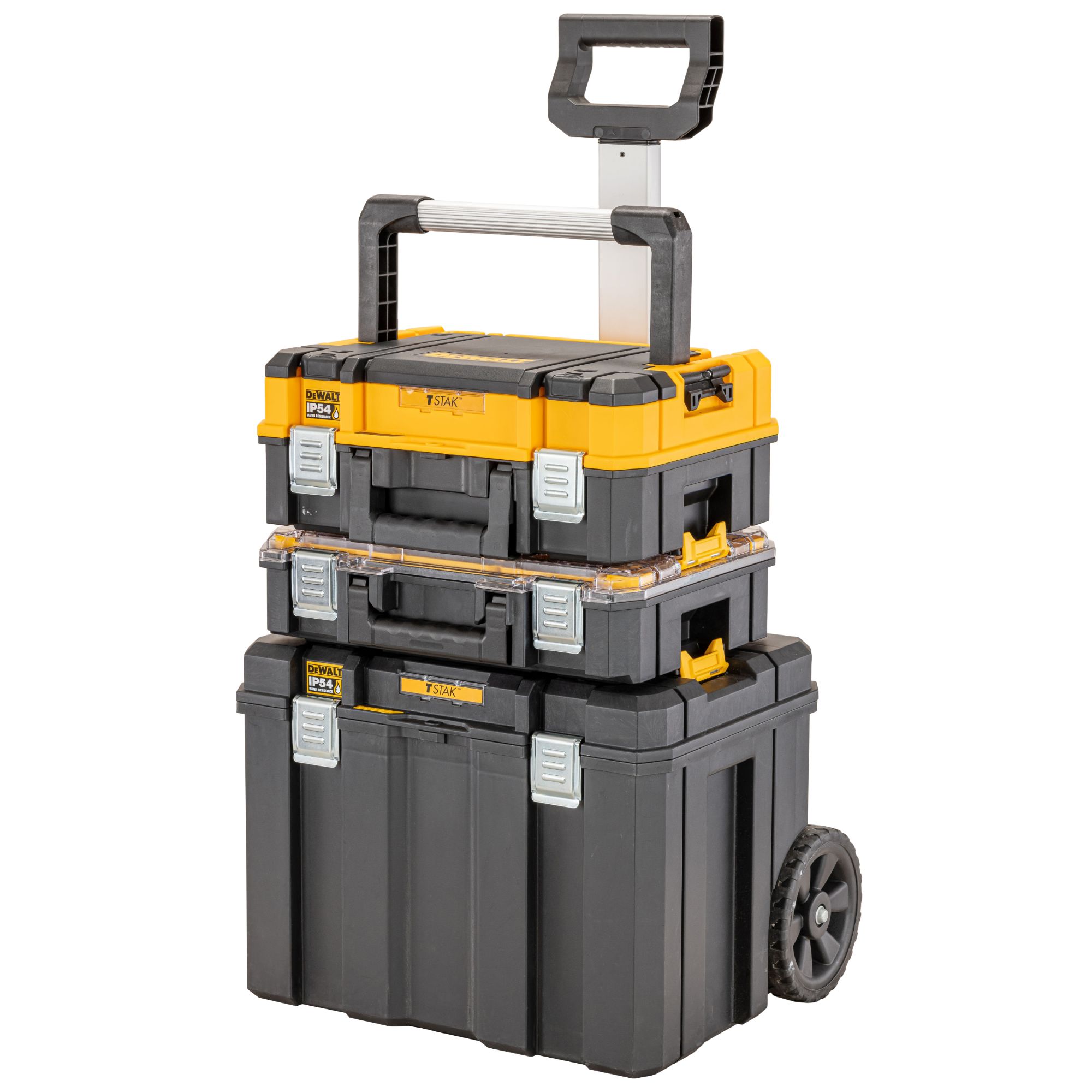 DeWALT 3 Drawer Plastic Tool Box Wheeled 708 mm 512 mm 512mm