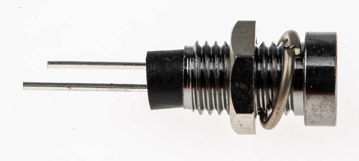 dx1116gn Bulgin Green Panel Mount Indicator, 2.1V, Lead Wire Termination