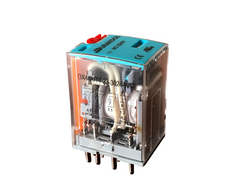Durakool Power Relay, 24V ac Coil, 5A Switching Current, 4PDT