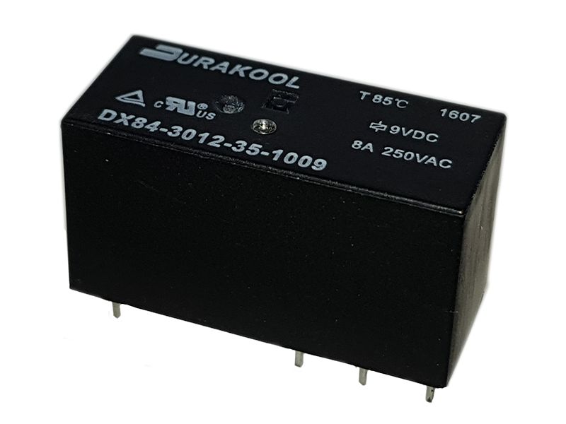 Durakool PCB Power Relay, 12V dc Coil, 100mA Switching Current, 2 CO