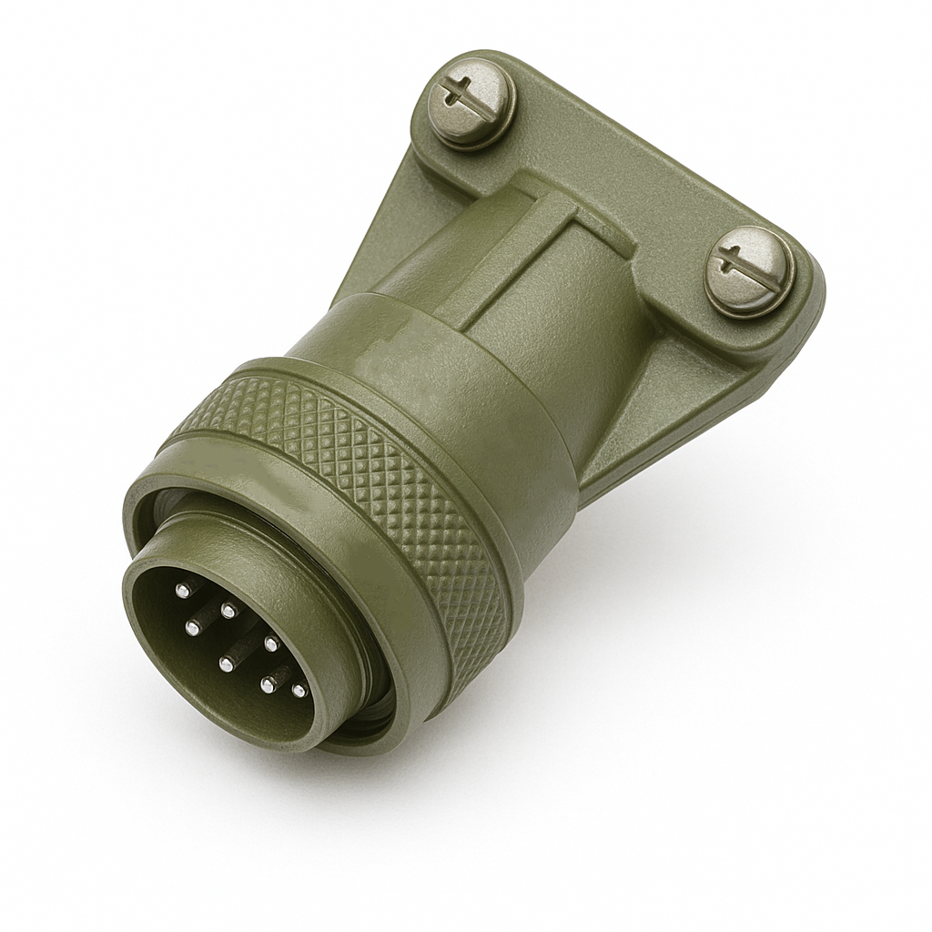 cnnctr-25 E-Pro CNNCTR-25, Circular Connector Plug, 90° Removable Clamp Backshell