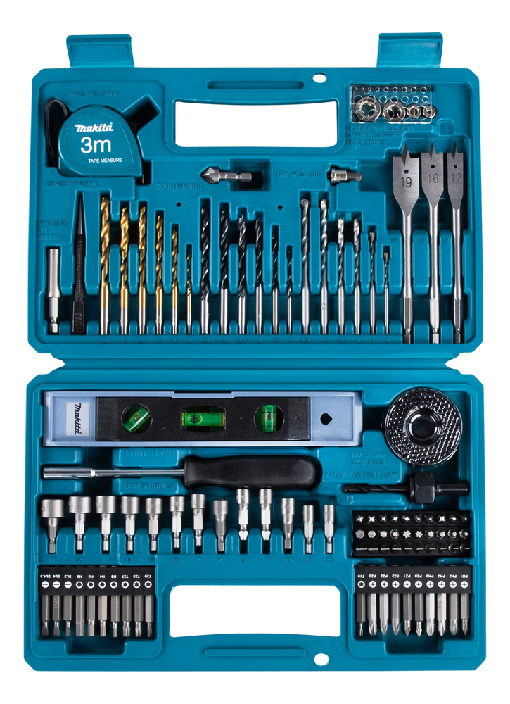 e-10730 Makita 102-Piece for Wood, Metal, 54 mm Max, 3 mm Min, Metal Bits