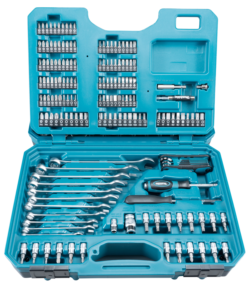 Makita 221-Piece Screw Set, 32 mm Max, 4 mm Min, Metal Bits