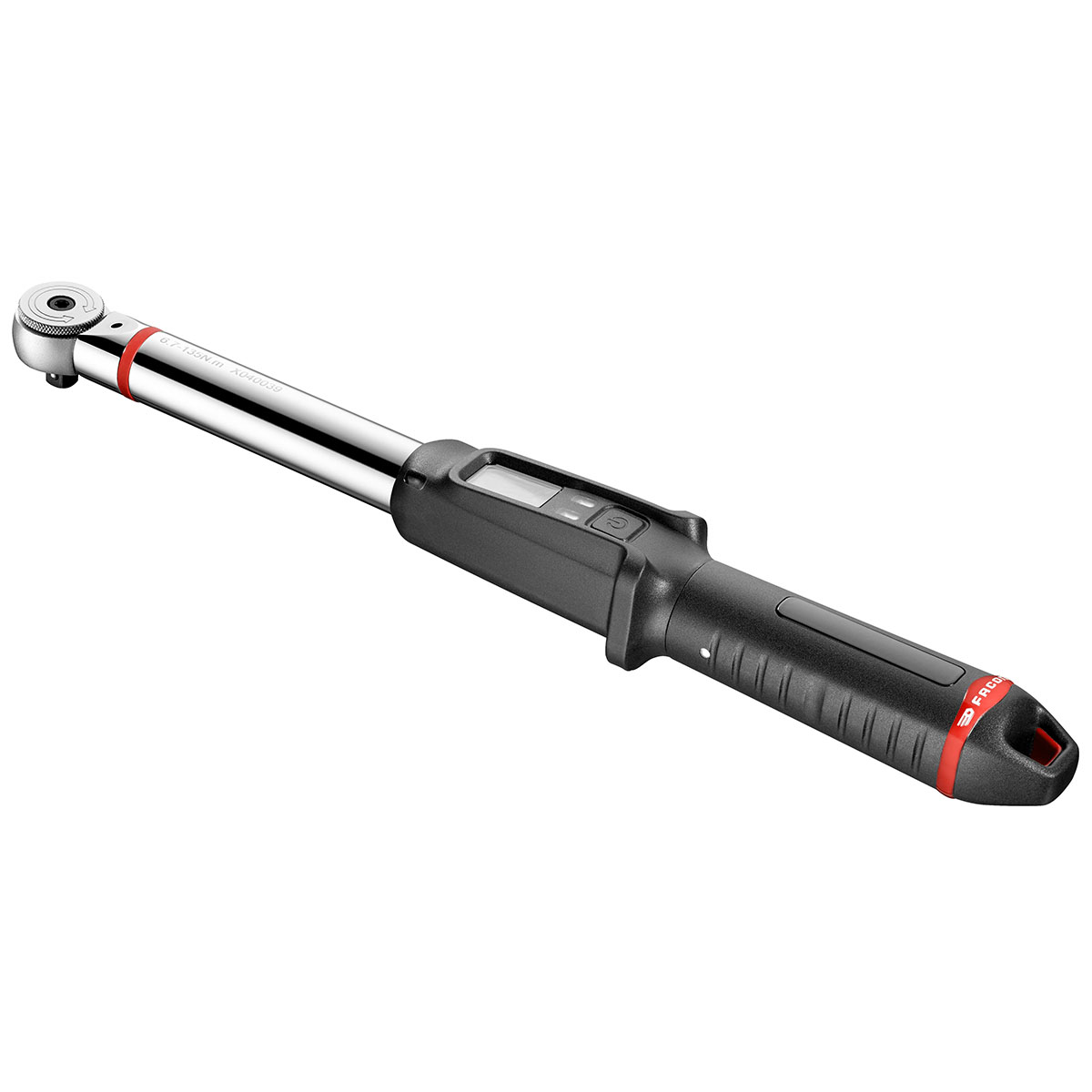 Facom Smart Torque Wrench, 13.5 To 135 Nm, 3/8 in Drive, Square Drive