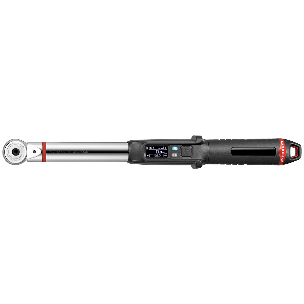 e516st-135pb Facom Smart Torque Wrench, 13.5 To 135 Nm, 3/8 in Drive, Square Drive