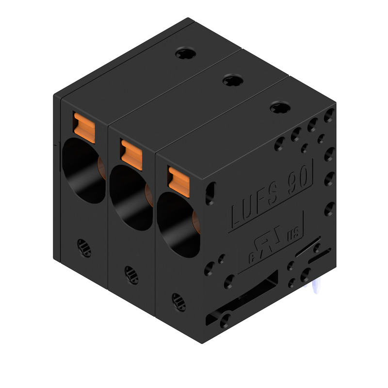 Weidmuller LU Series PCB Terminal Block, 6-Contact, 15mm Pitch, PCB Mount, 1-Row