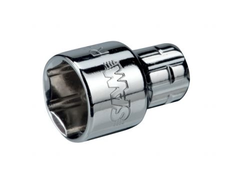 SAM 1/4 in Drive 10mm Pass Through Socket, 6 point