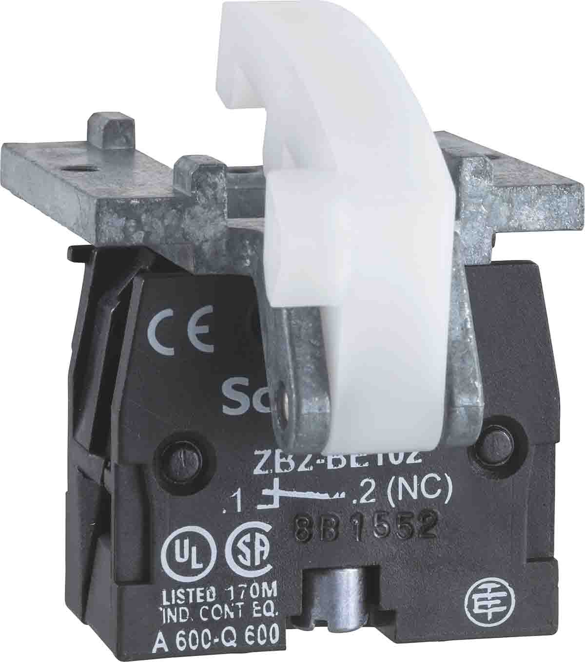 Contact Block, spring return, 2 NC