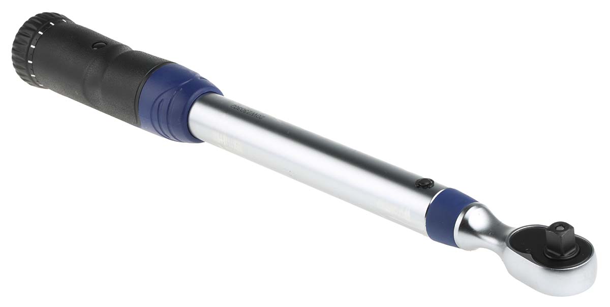 e100106 Expert by Facom Click Torque Wrench, 10 to 50 Nm, 3/8 in Drive, Square Drive, 400mm Overall, RSCAL