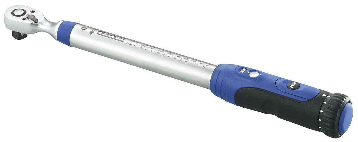 Expert by Facom Click Torque Wrench, 20 To 100 Nm, 1/2 in Drive, Square Drive, 400mm Overall, RSCAL