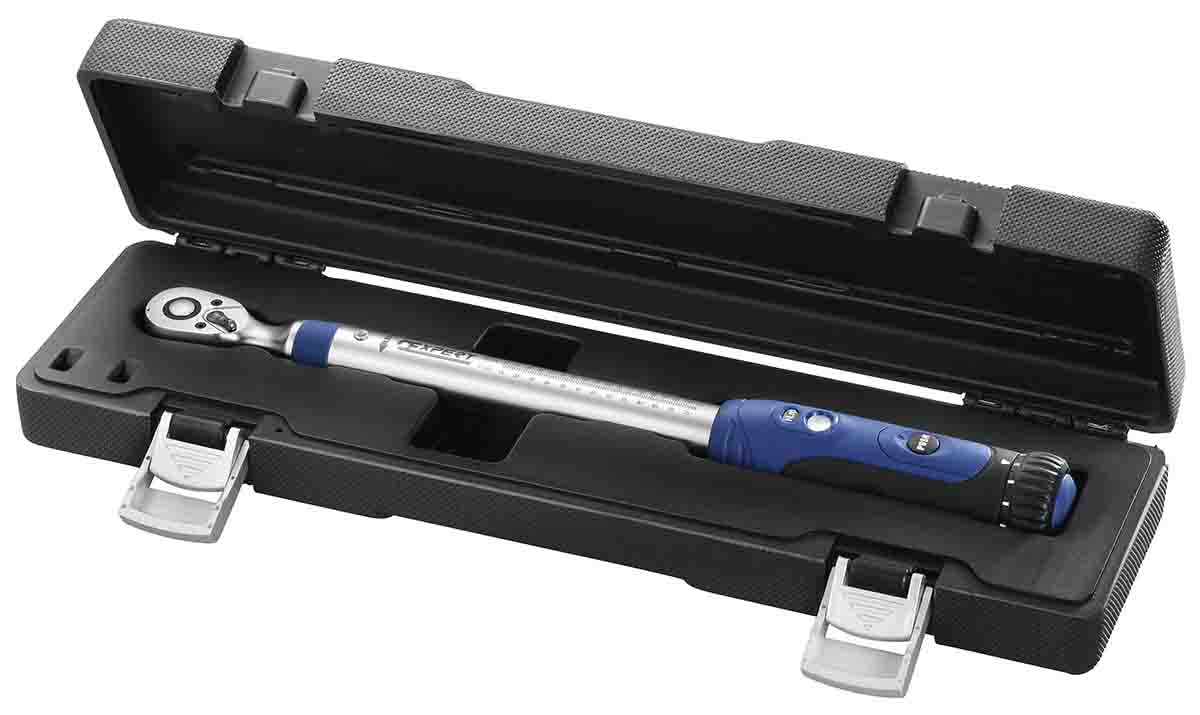 e100107 Expert by Facom Click Torque Wrench, 20 To 100 Nm, 1/2 in Drive, Square Drive, 400mm Overall, RSCAL