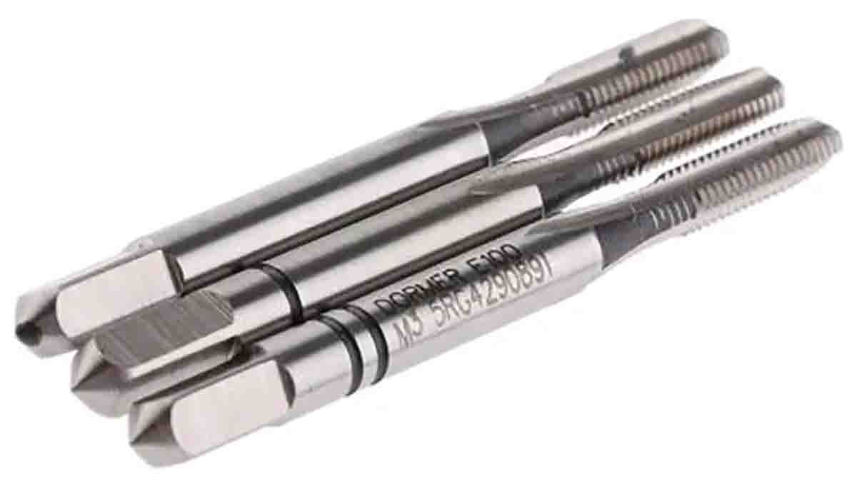 e100m14no8 Dormer Tap Set, M14 Thread, Metric Standard, Hand Tap