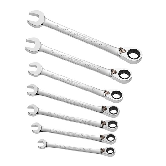 Expert by Facom 7-Piece Spanner Set, 8 To 19 mm, Chrome Vanadium Steel