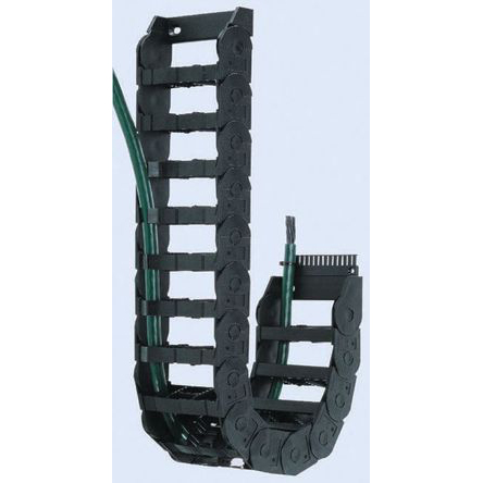 e1420750 Igus e-chain Black, W37mm x D25 mm, L1 m, 75 mm Min. Bend Radius, Igumid NB