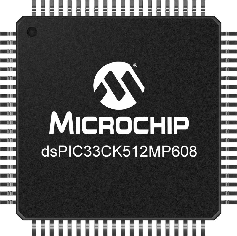 Microchip, 16 bit dsPIC, dsPIC33CK512MP608 Microcontroller, 100 MHz, 512kB FLASH, 80-Pin TQFP