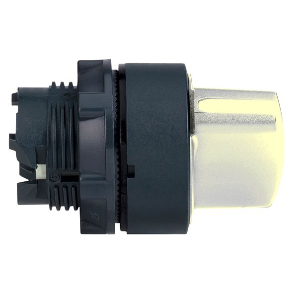Schneider Electric Harmony Series 3 Position Selector Switch Head, 22mm Cutout, Grey Handle
