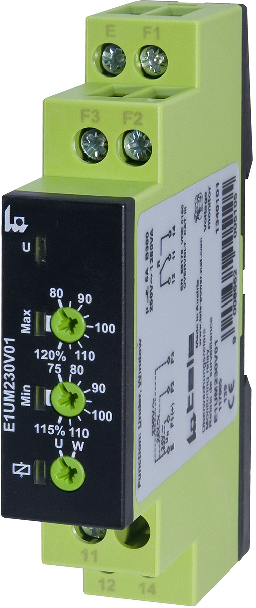 Tele Monitoring Relay, 1 Phase, 24/230 V ac Monitor Range, SPDT, DIN Rail, 230V ac