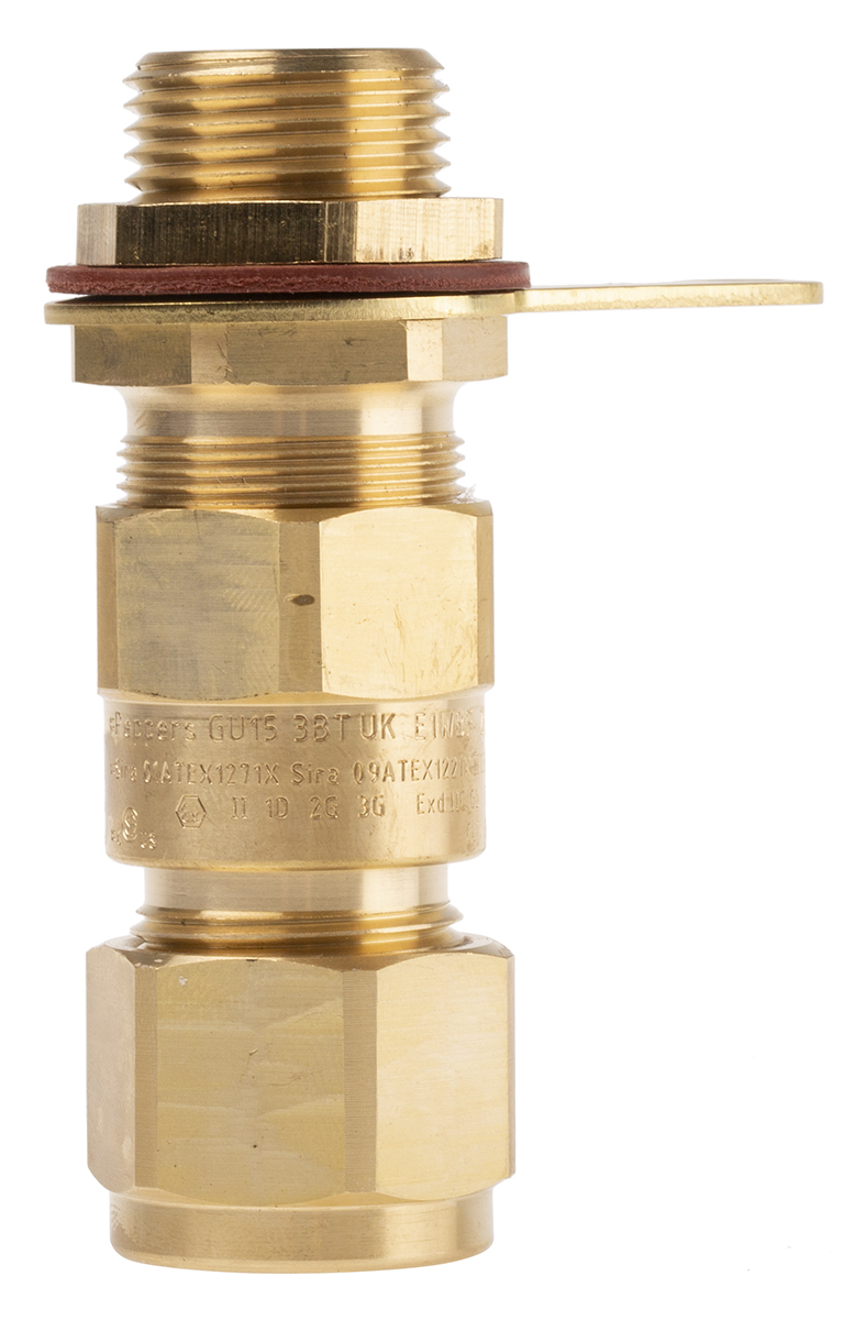 e1wfk220sm20 Peppers Black Brass Cable Gland, M20 Thread, 11.5 mm min., 16 mm max., IP66