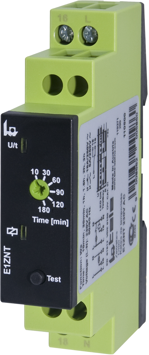 Tele ENYA Series DIN Rail Timer Light Switch Timer Relay, 1-Contact 230V ac, 1-Function, 1 CO Switch Configuration