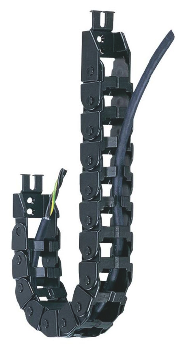Igus e-chain Black, W94.4mm x D35 mm, L1 m, 100 mm Min. Bend Radius, Igumid NB