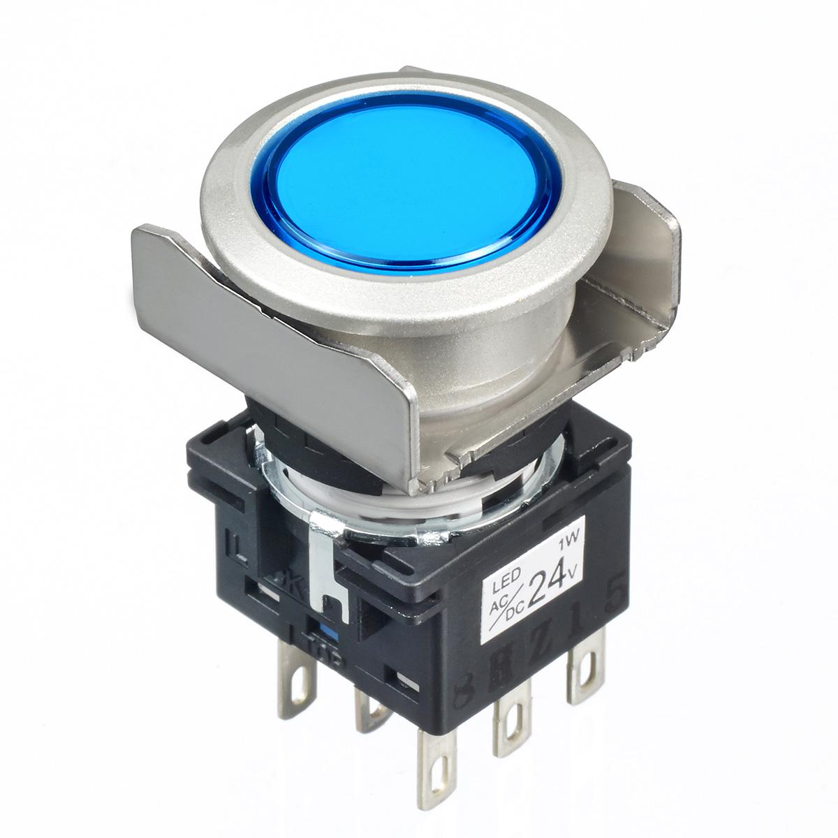 Idec Blue Round Push Button Switch