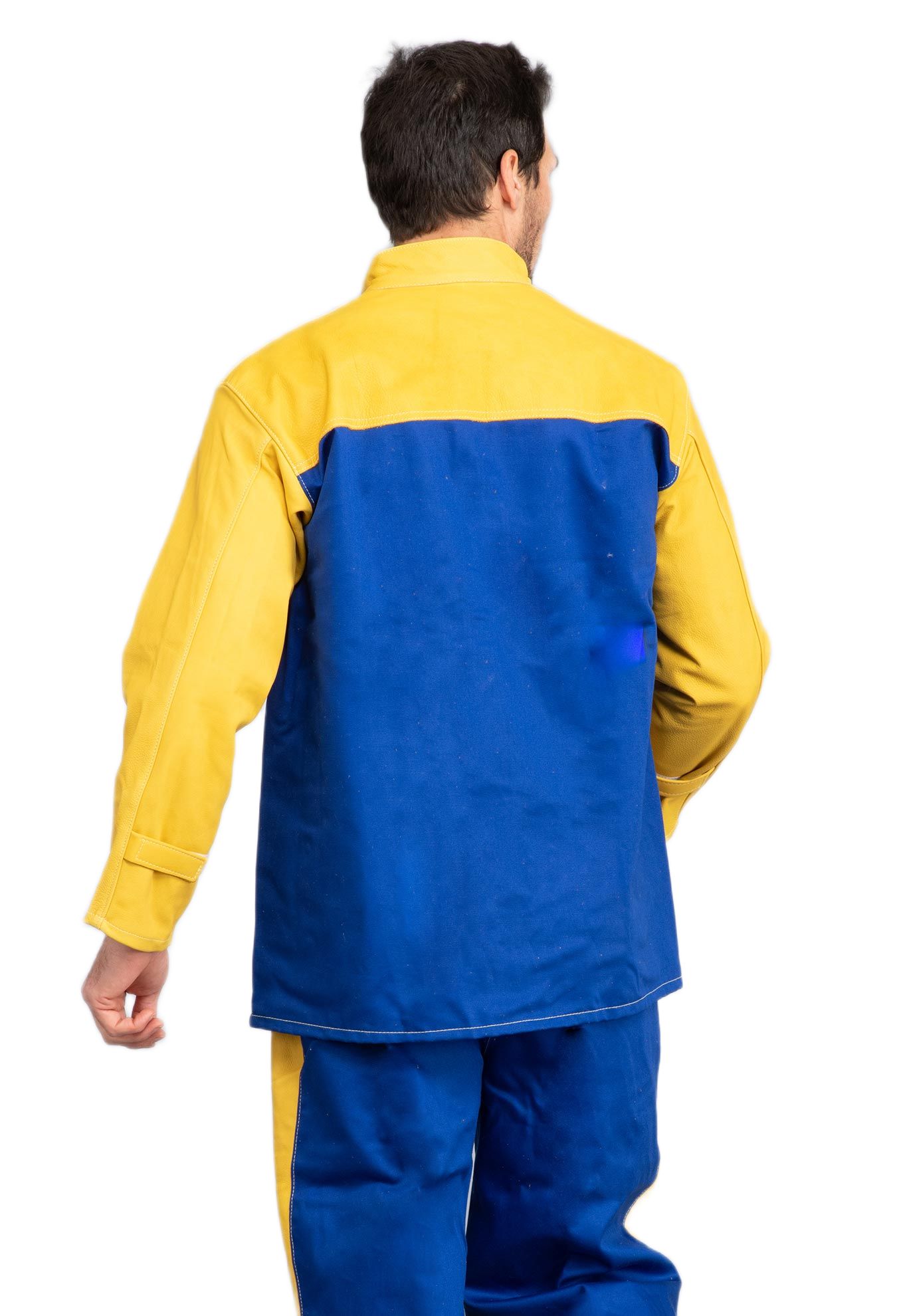e2251-100s EDC PROTECTION E2251 Yellow, Water Resistant, Fire Retardant Welding Jacket, S
