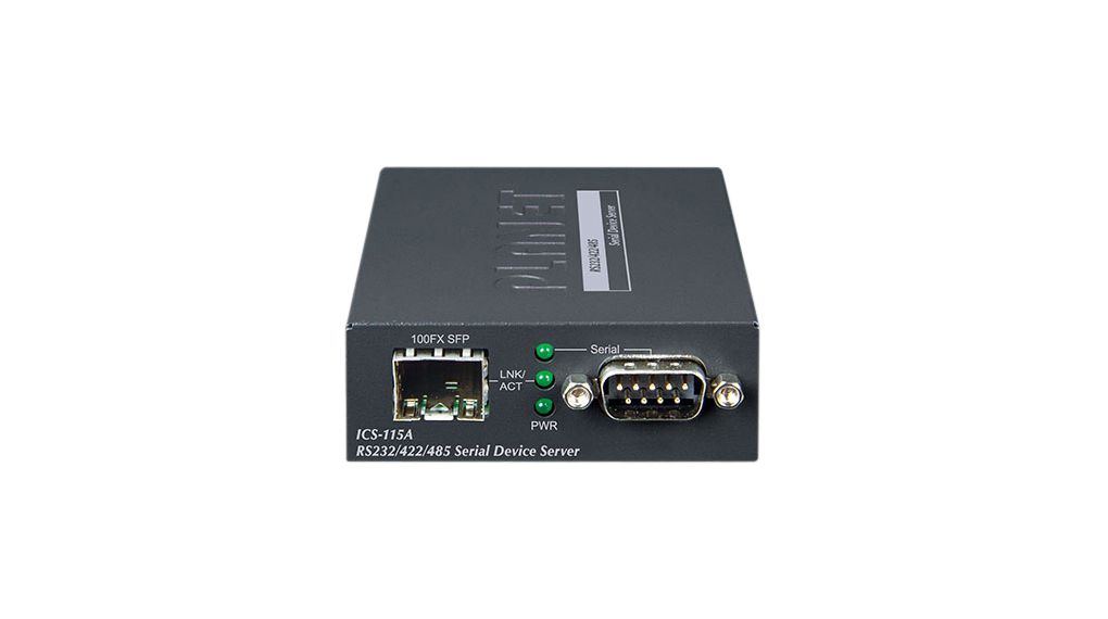 ics-115a Planet Serial Device Server, 1 Ethernet Port, 1 Serial Port, RS232, RS422, RS485 Interface, 921kbps Baud Rate
