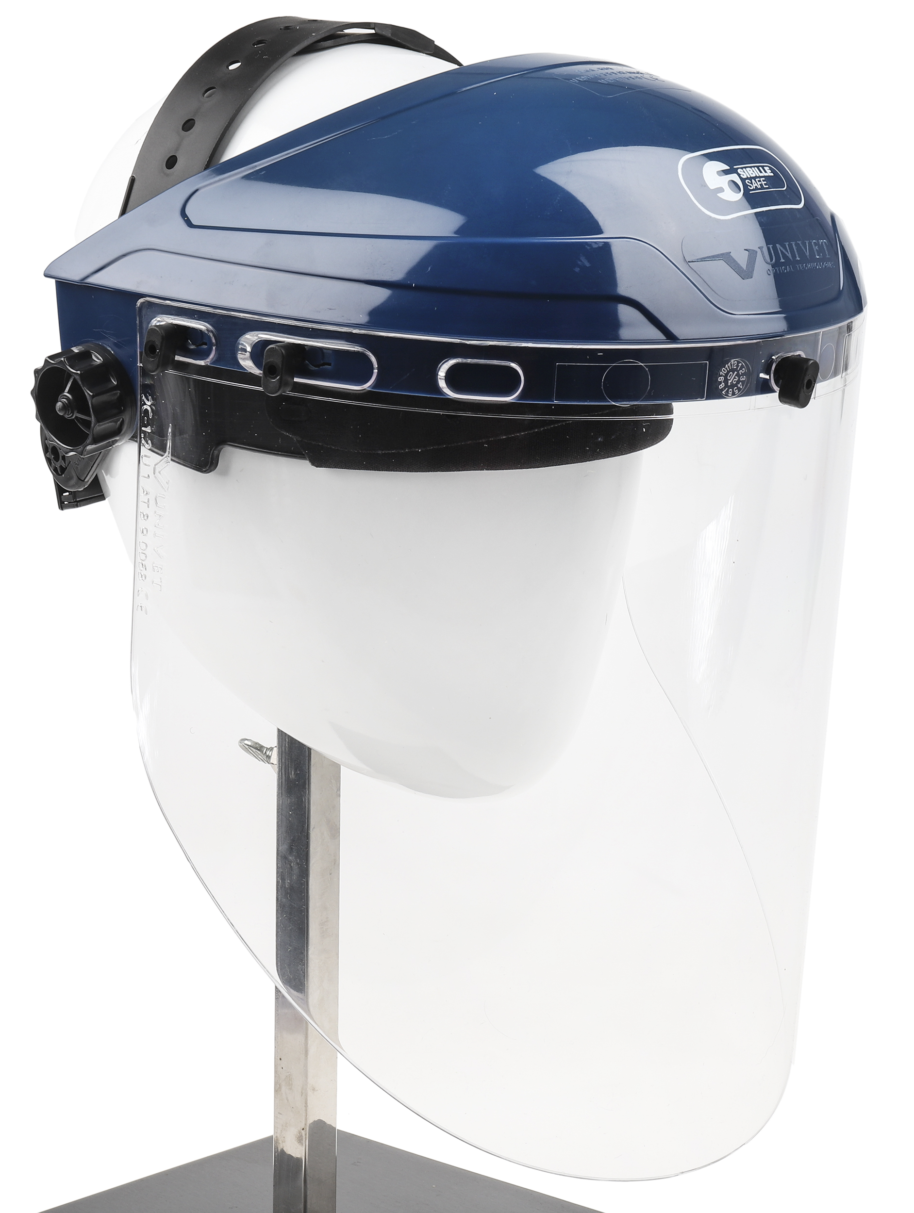 Penta Clear Polycarbonate Face Shield with Brow Guard, Resistant To Anti-Mist Coating, Anti-Fog, Impact Resistant, Hot