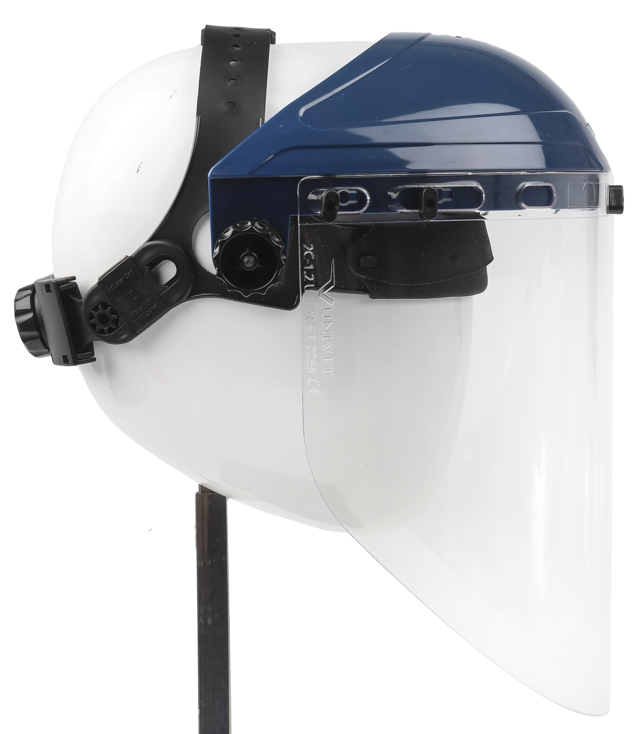 e24 Penta Clear Polycarbonate Face Shield with Brow Guard, Resistant To Anti-Mist Coating, Anti-Fog, Impact Resistant, Hot
