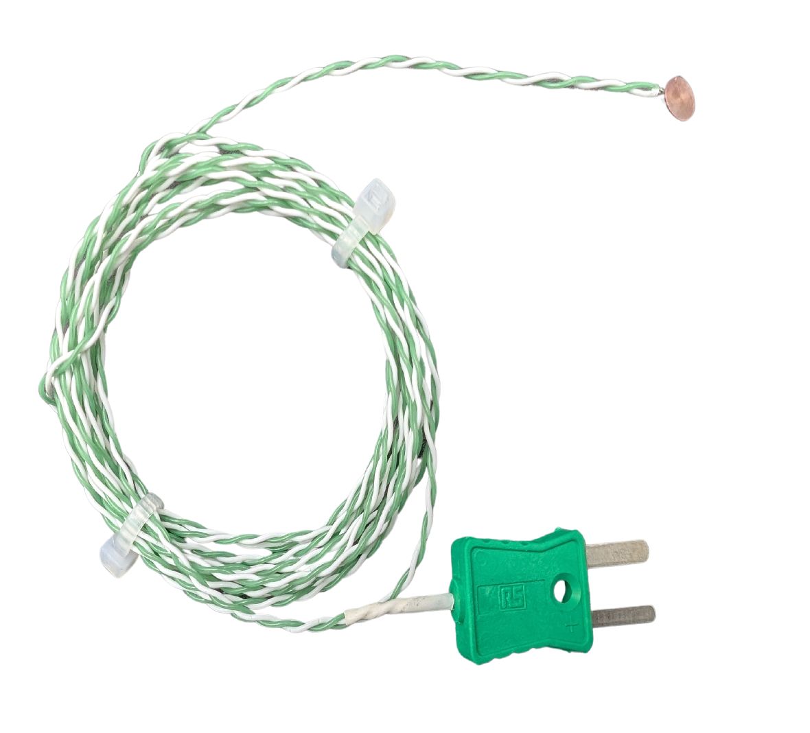 Correge E250 Type K Thermocouple 2 m Length, 0.2 mm Diameter, 0 °C → 200 °C Max