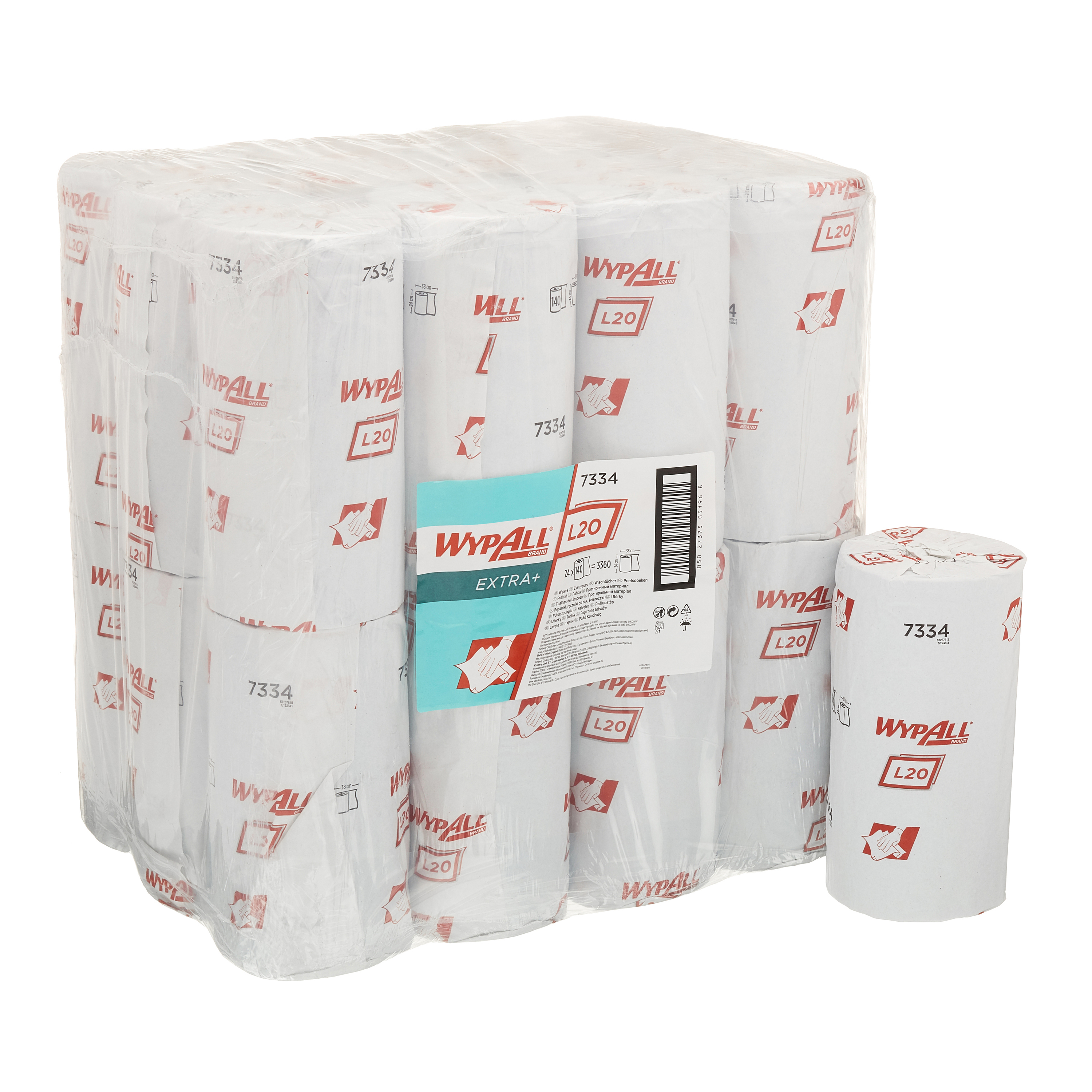 Kimberly Clark WypAll Rolled Blue Paper Towel, 380mm, 2-Ply, 140 x 24 Sheets