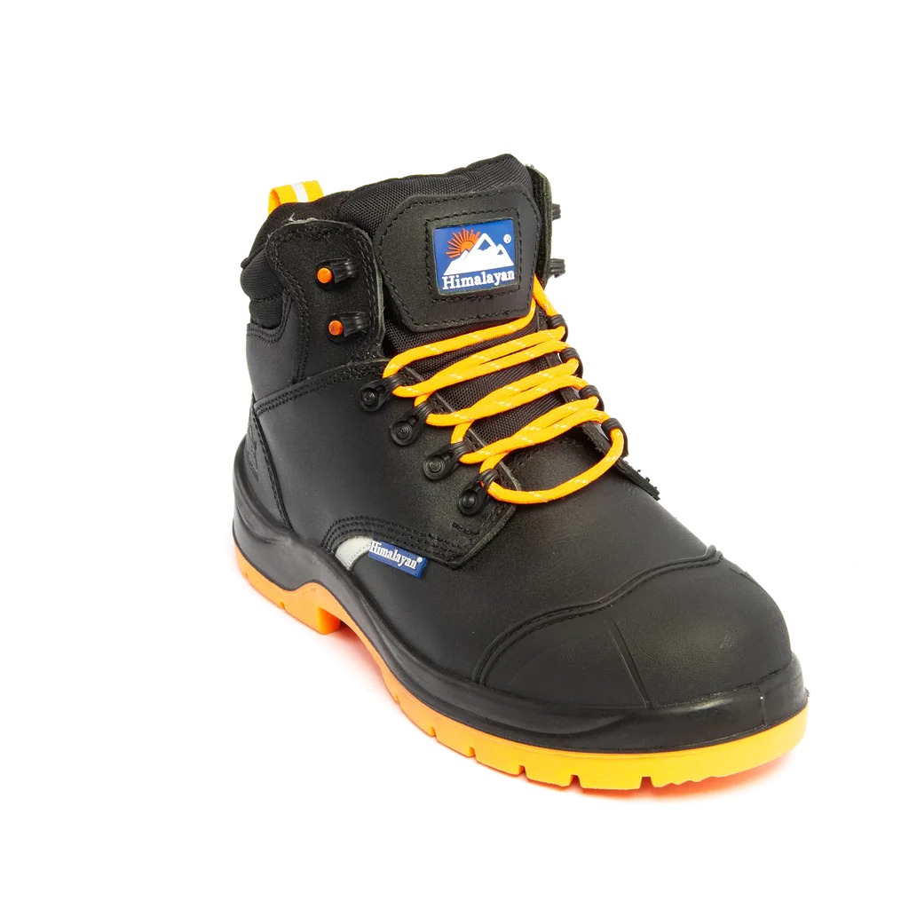 Himalayan 5400 Black Steel Toe Capped Unisex Safety Boots, UK 13, EU 47