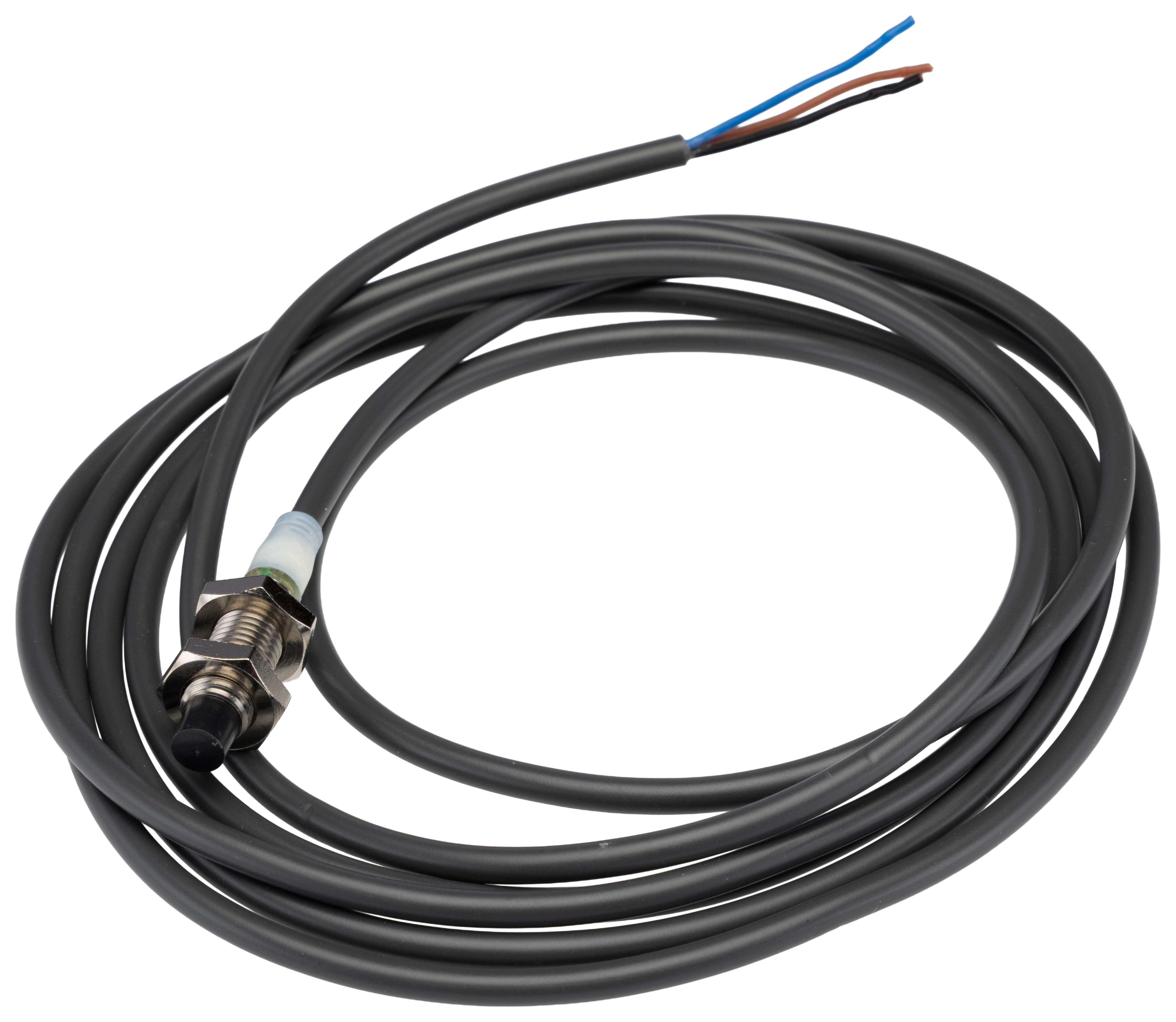 Omron E2A-S08KN04-WP-B1 2M Threaded Barrel Inductive Proximity Sensor, M8 PNP E2A 32V 30 mm 240 V ac 32 V dc 200mA