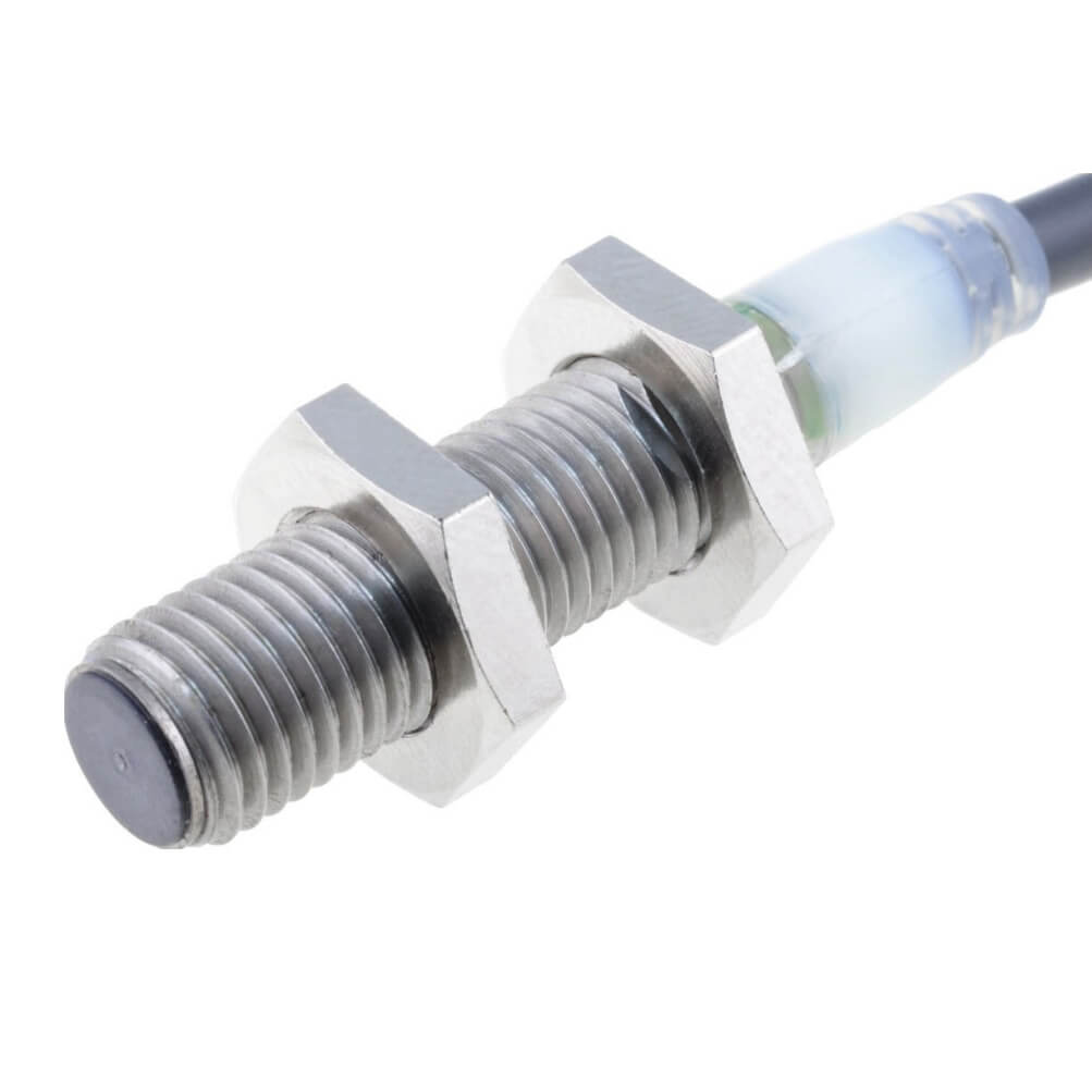 Omron E2A-S08KS02-WP-C1 2M Threaded Barrel Inductive Proximity Sensor, M8 NPN E2A 32V 30 mm 1000 V ac 32 V dc 200mA