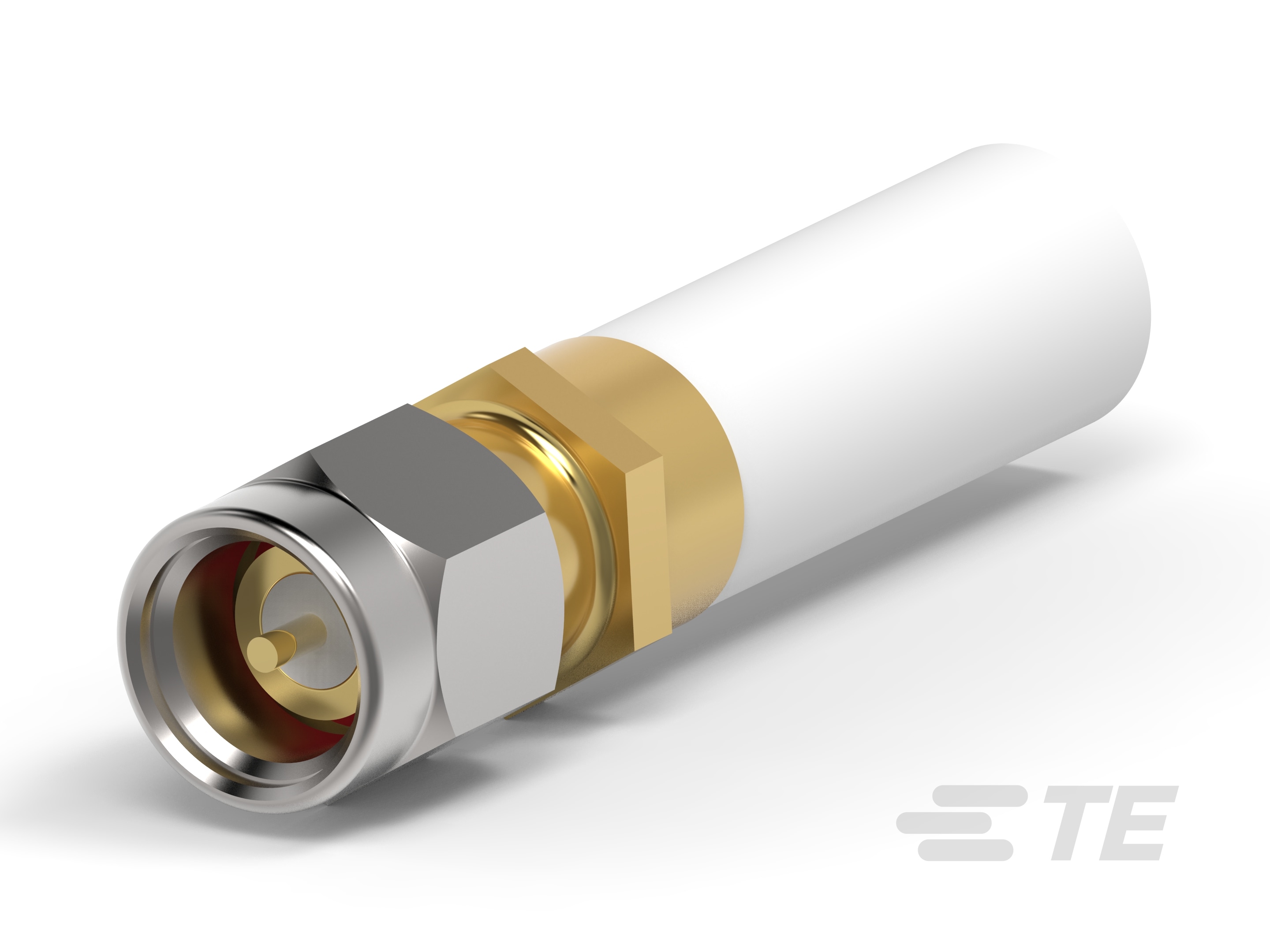 TE Connectivity 10516 Series, Plug Cable Mount SMA Connector, Solder Termination, Straight Body