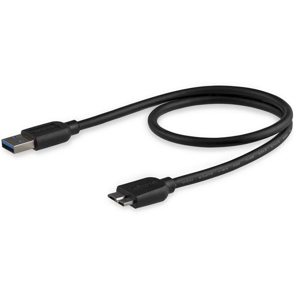 usb3aub50cms StarTech.com USB 3.0, Male USB A to Male Micro USB B, 5Gbps, 500mm