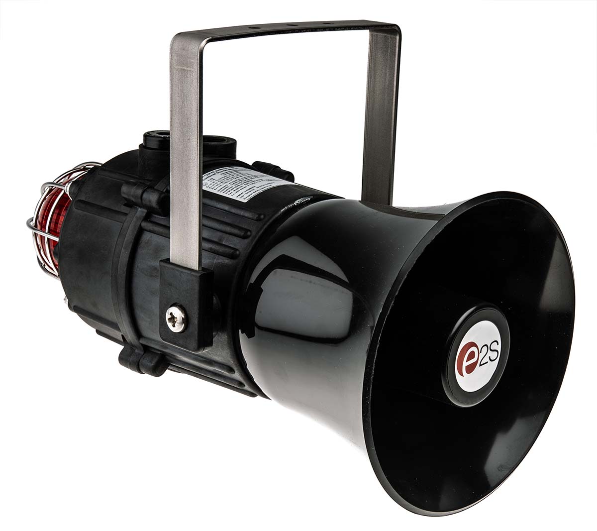 e2s E2xC1X05F Series Red Sounder-Beacon Combination, IP66 230V ac Bracket
