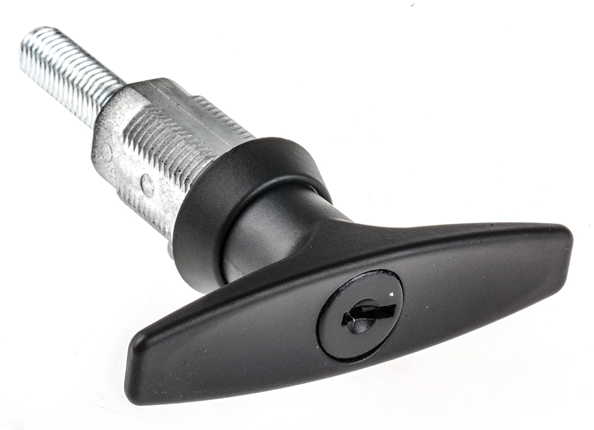 e3-18-15 Southco Black Die Cast Zinc Locking Handle, T-Handle