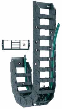 Igus e-chain Black, W170mm x D64 mm, L1 m, 150 mm Min. Bend Radius, Igumid NB